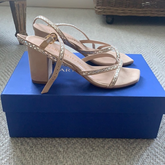 Stuart Weitzman Harlowe Sandals Size 37 NEW in box - Picture 2 of 7